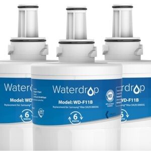 Three Refrigerator Filters Waterdrop WD-F118 Replacement for Samsung